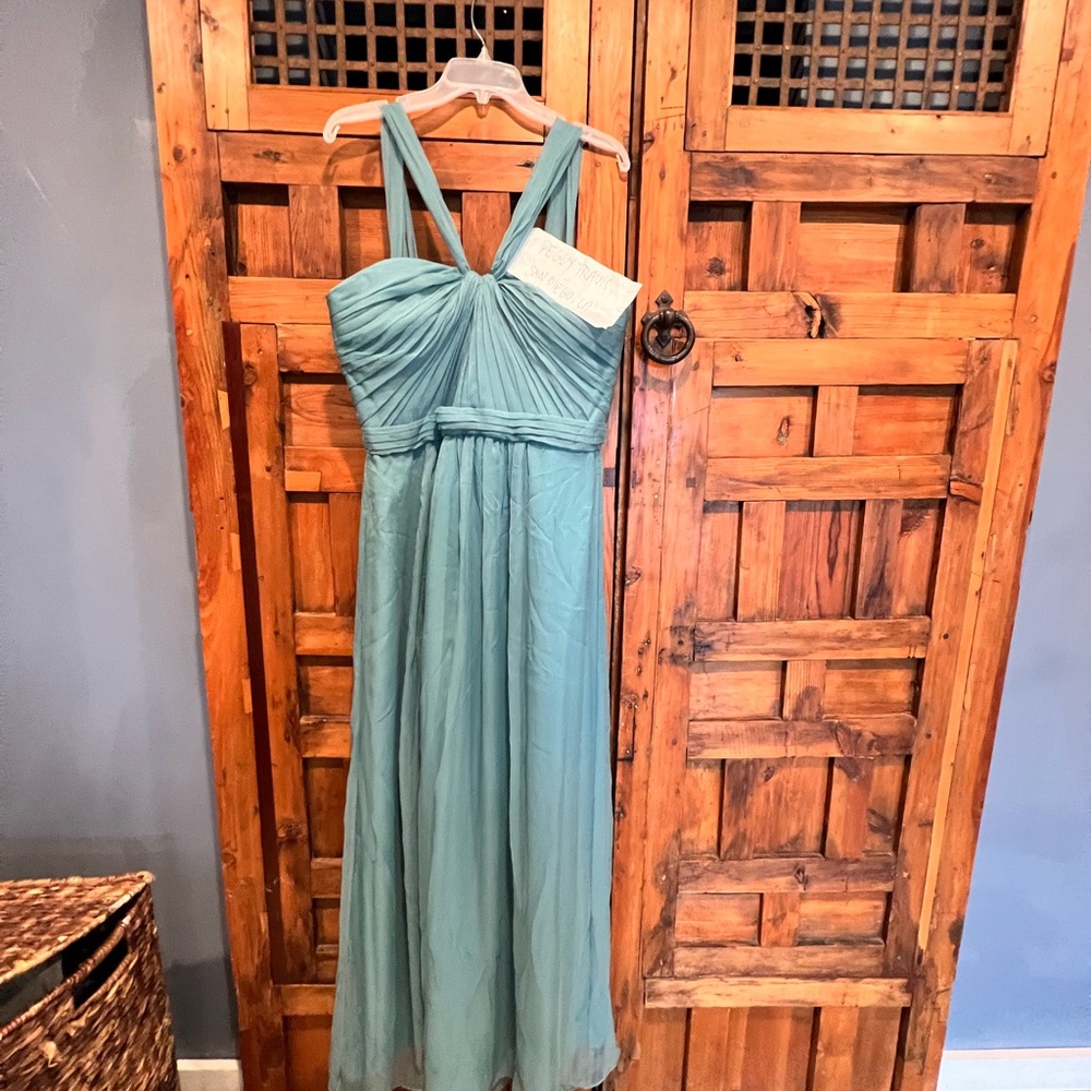AMSALE Aisha Teal gown